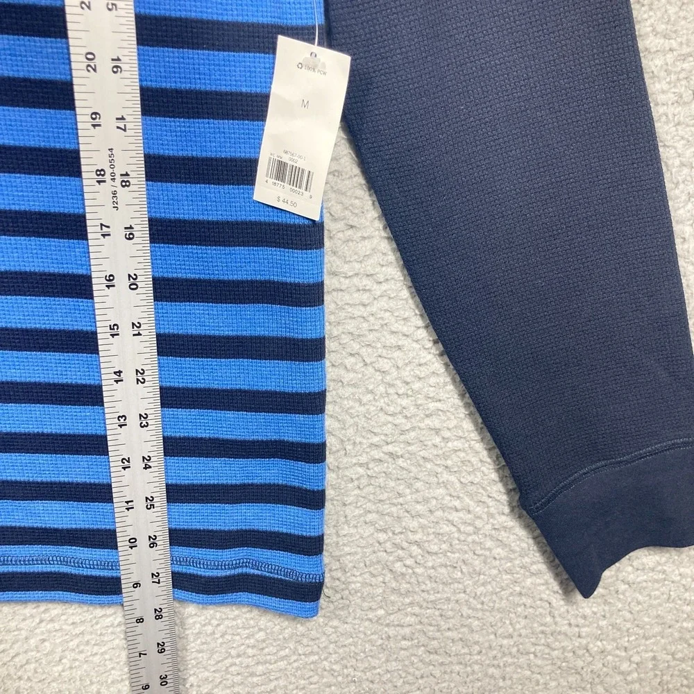 Banana Republic Thermal Waffle Knit Shirts Mens Medium Blue Lot of 2 Long Sleeve